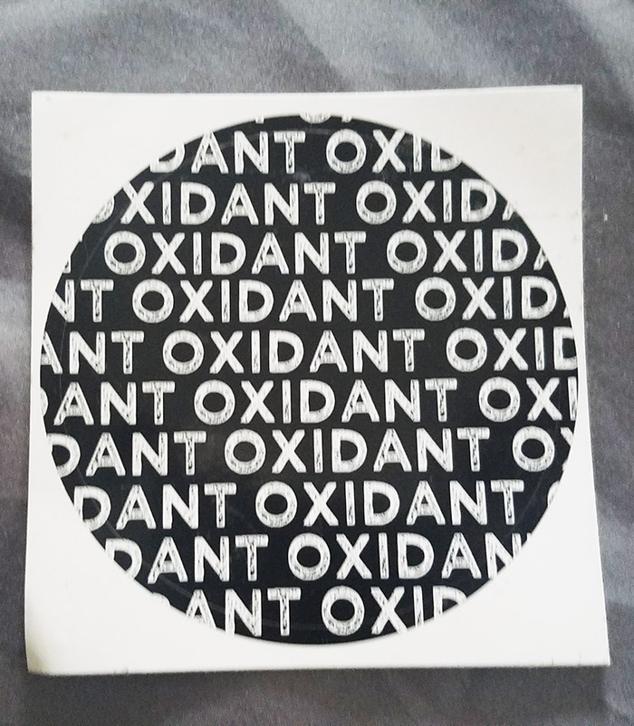 Oxidant - Repeating 2" Circular Sticker - Click Image to Close