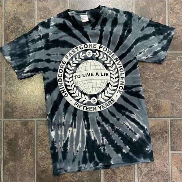 To Live A Lie - Fifteen Year Tie Dye Adult M Shirt To Live A Lie - Fifteen Year Tie Dye Adult M Shirt