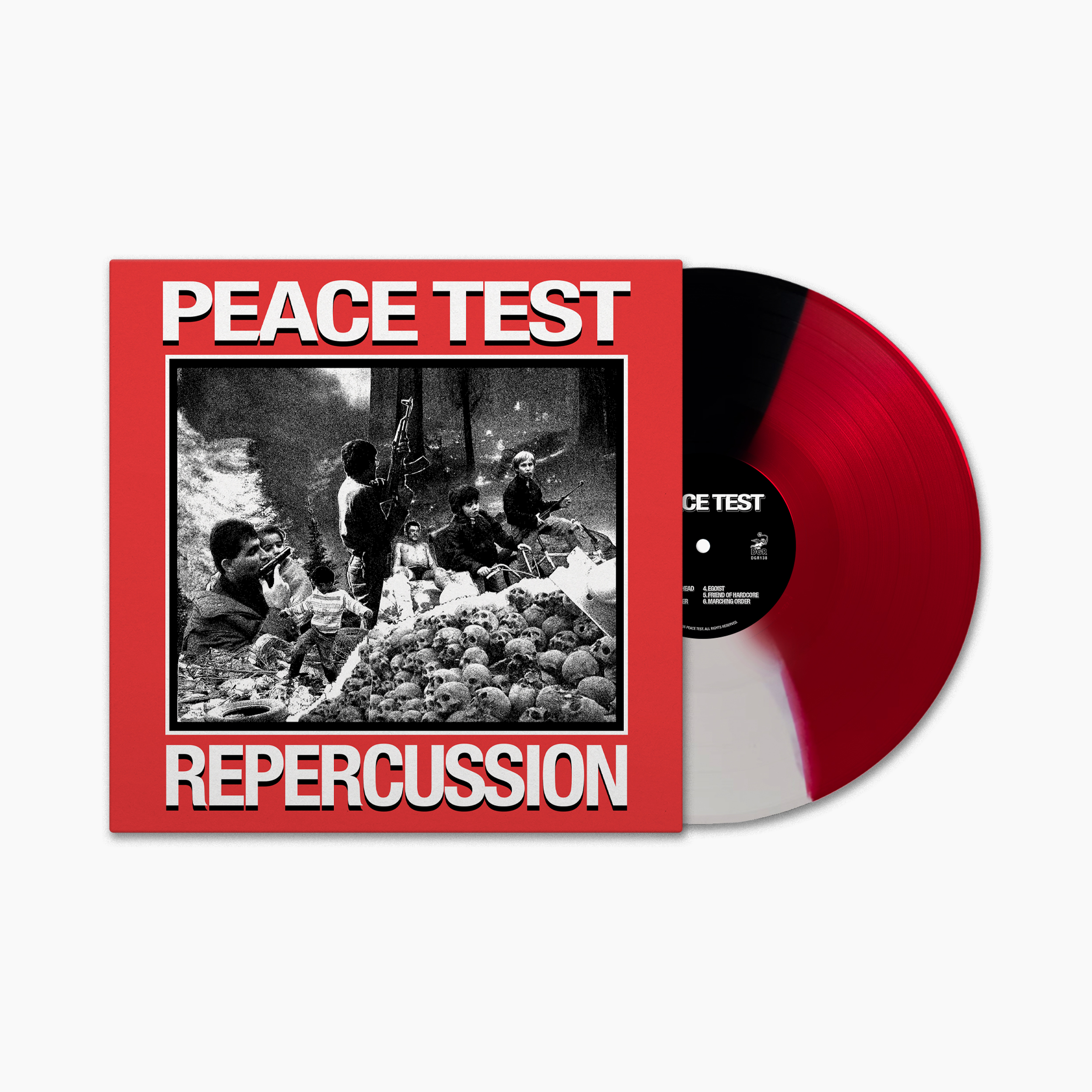 (image for) Peace Test - Repercussion LP (TLAL tri-color vinyl) [PRE-ORDER]