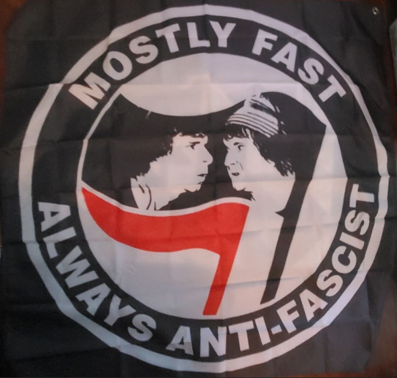 625 Thrashcore - Mostly Fast, Always Anti-Fascist 48"x48" Banner - Click Image to Close