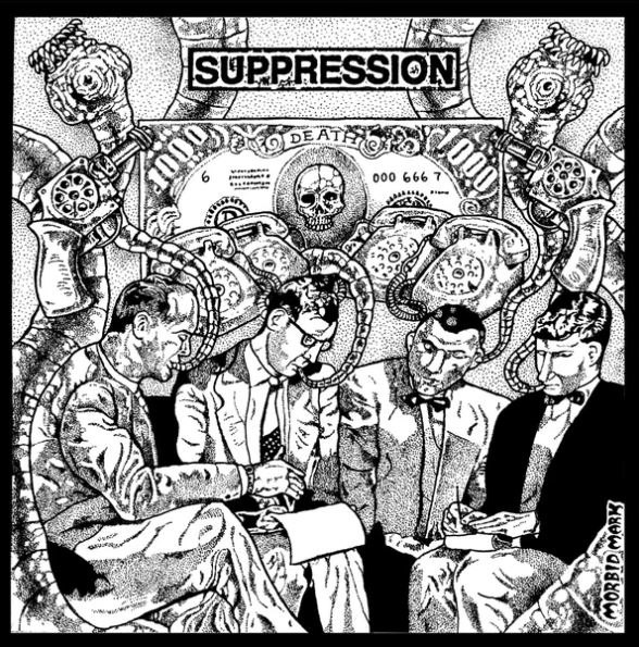 Suppression / Mellow Harsher - split 7"