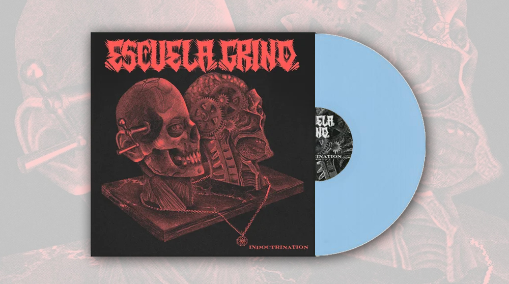 Escuela Grind - Indoctrination LP (clear blood splatter vinyl) - Click Image to Close