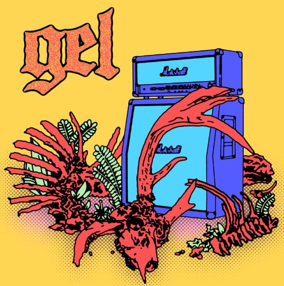 Gel - s/t 7" (clear with yellow splatter vinyl) Gel - s/t 7" (clear with yellow splatter vinyl)