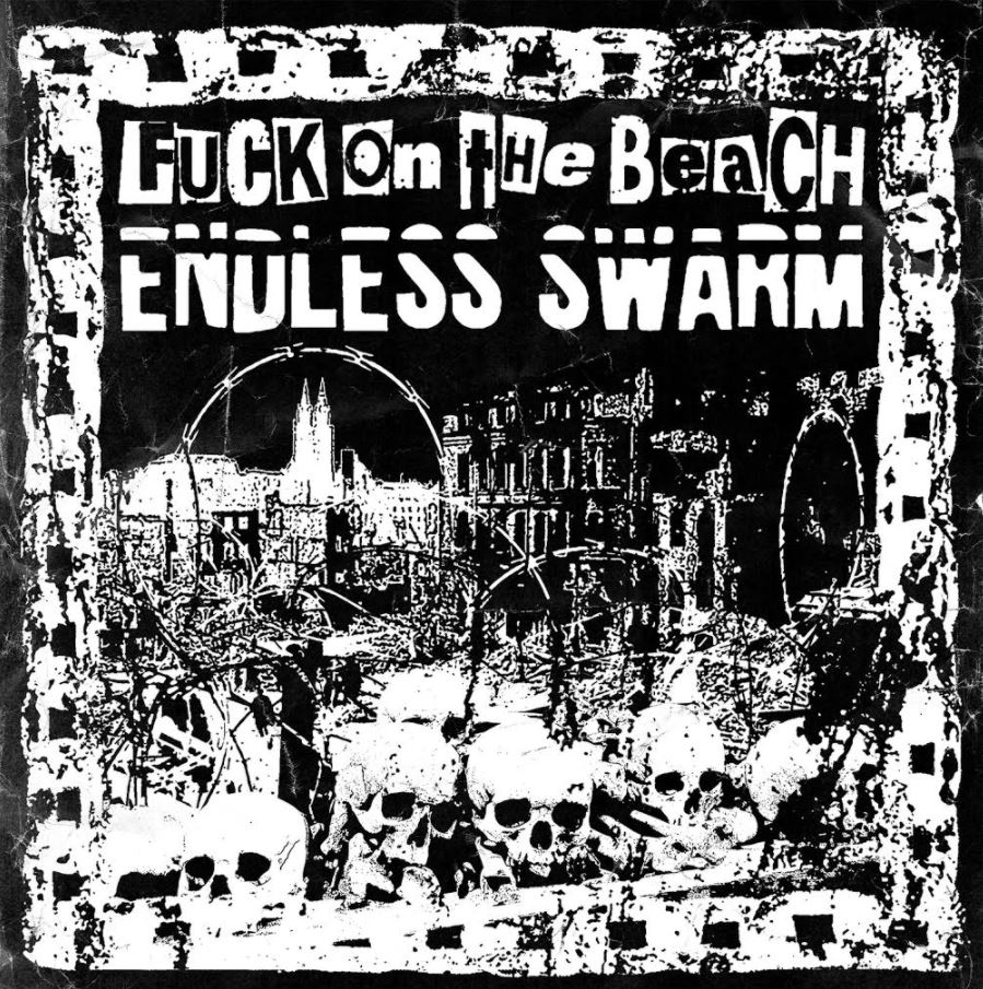 Fuck On The Beach / Endless Swarm - split 7" (black vinyl) - Click Image to Close