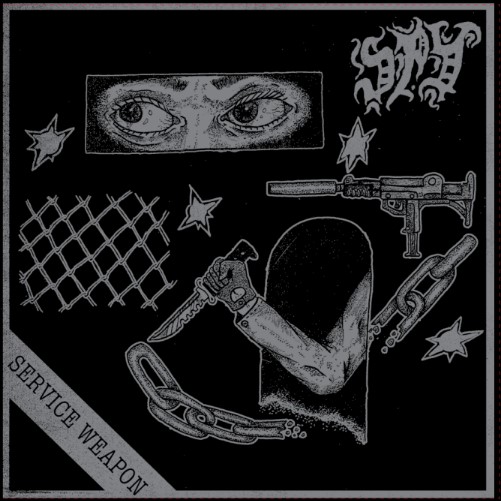 (image for) Spy - Service Weapon 7" (smoke vinyl/silver cover)