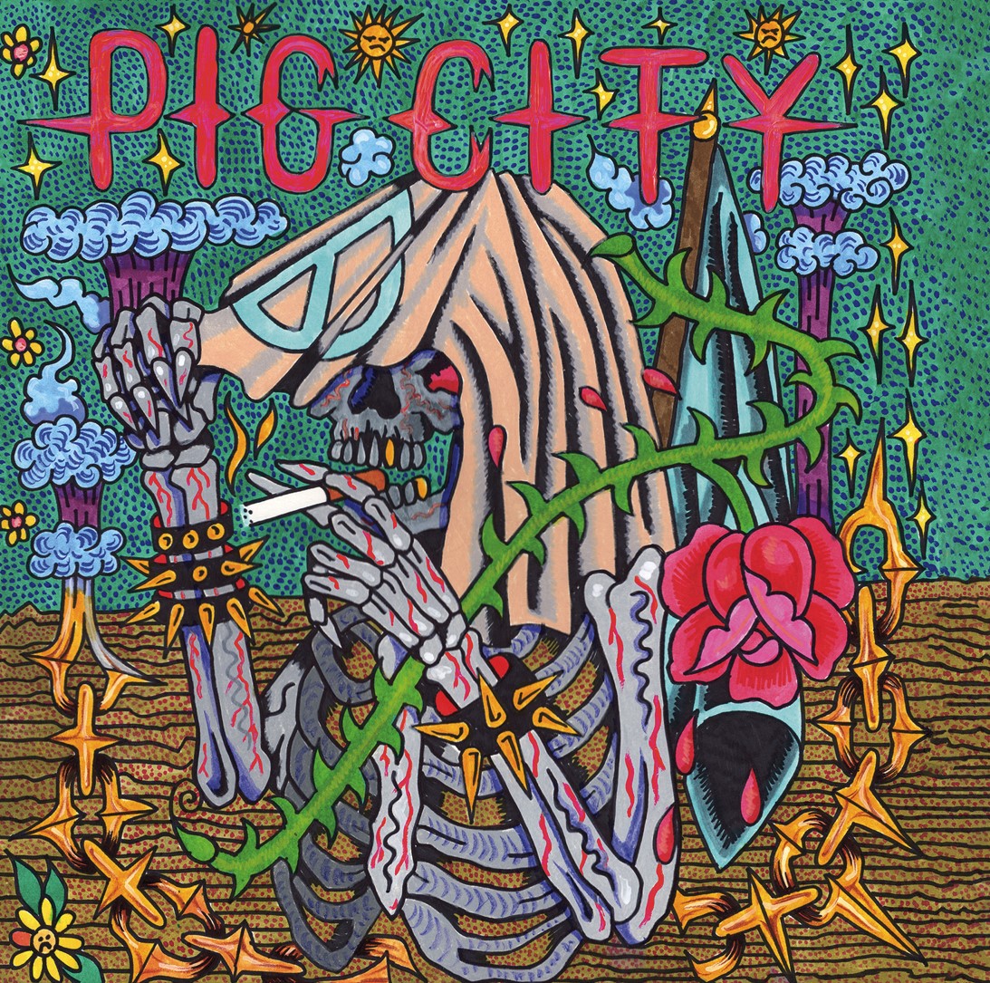 Pig City - Self Titled LP (blue vinyl)