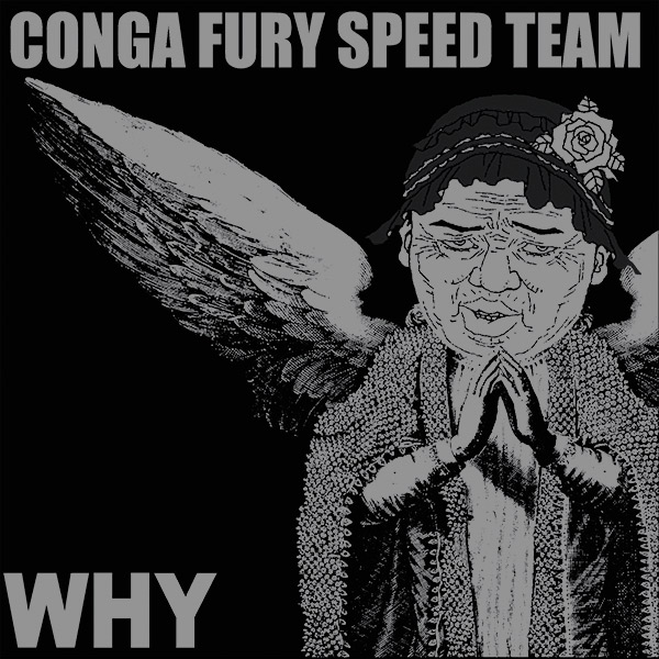 Conga Fury / Shitstorm - split 7" (clear vinyl)