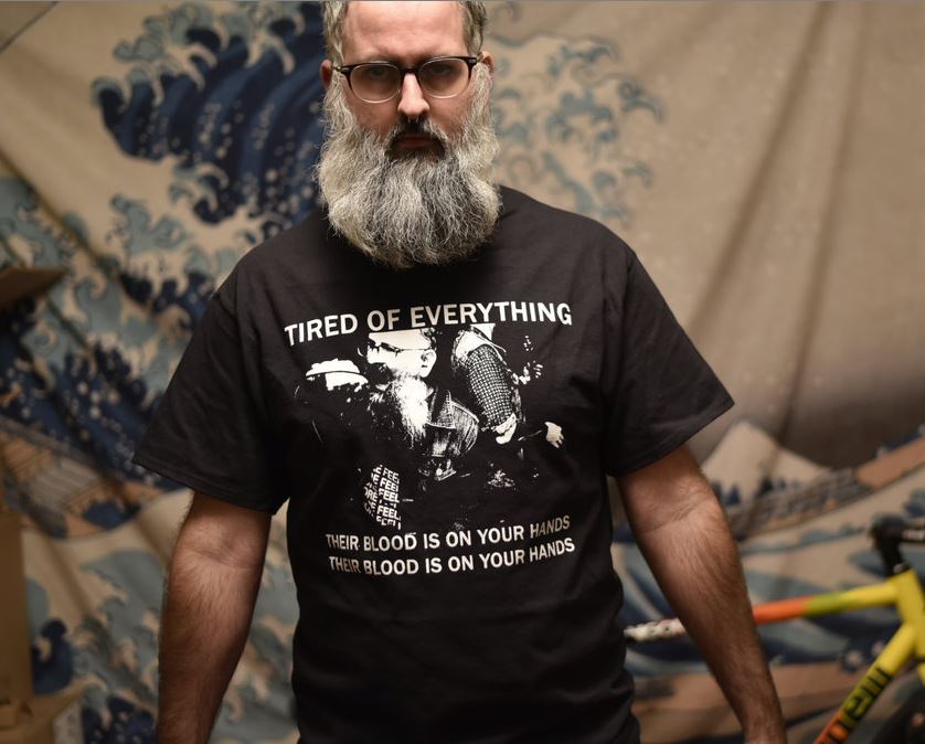 Tired Of Everything - Their Blood Adult Medium Shirt - Click Image to Close