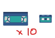 (image for) Bulk Ixias Deal - 10x VHS+CS